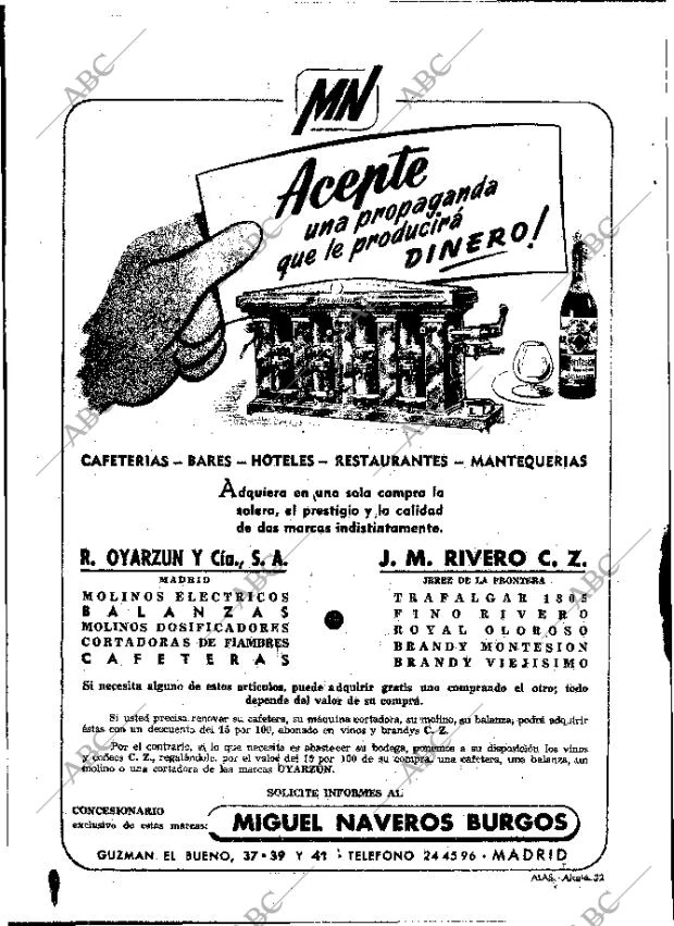 ABC MADRID 23-03-1952 página 2