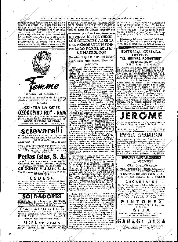 ABC MADRID 23-03-1952 página 32