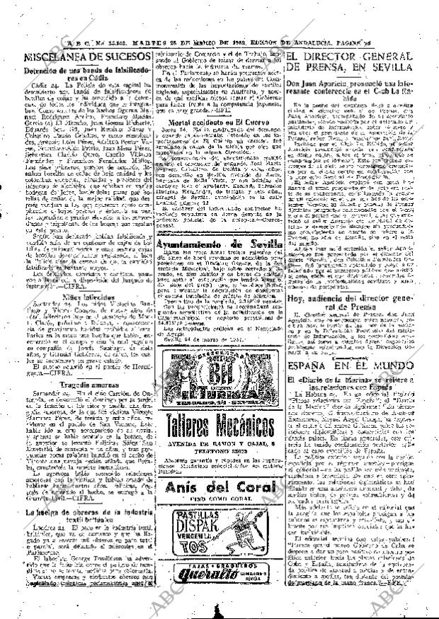 ABC SEVILLA 25-03-1952 página 15