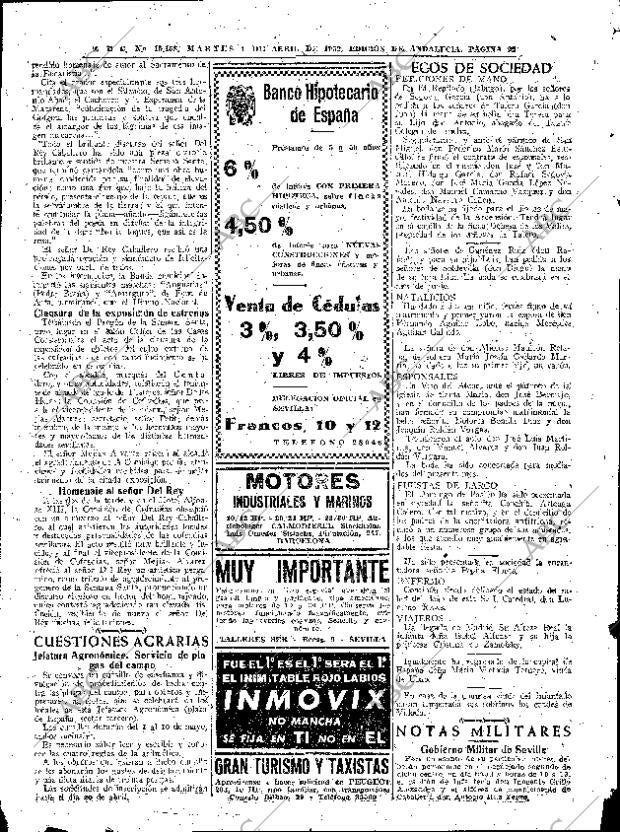 ABC SEVILLA 01-04-1952 página 22