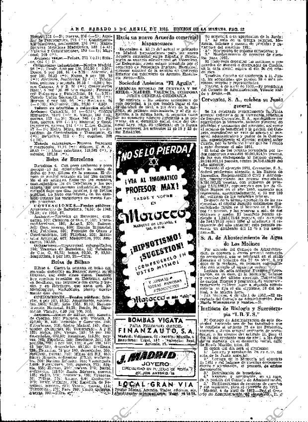 ABC MADRID 05-04-1952 página 22