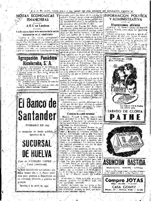 ABC SEVILLA 06-04-1952 página 17