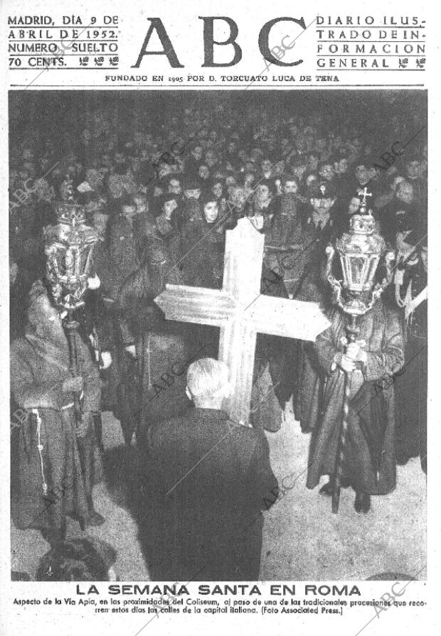 ABC MADRID 09-04-1952 página 1