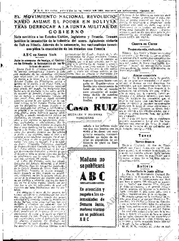 ABC SEVILLA 10-04-1952 página 17