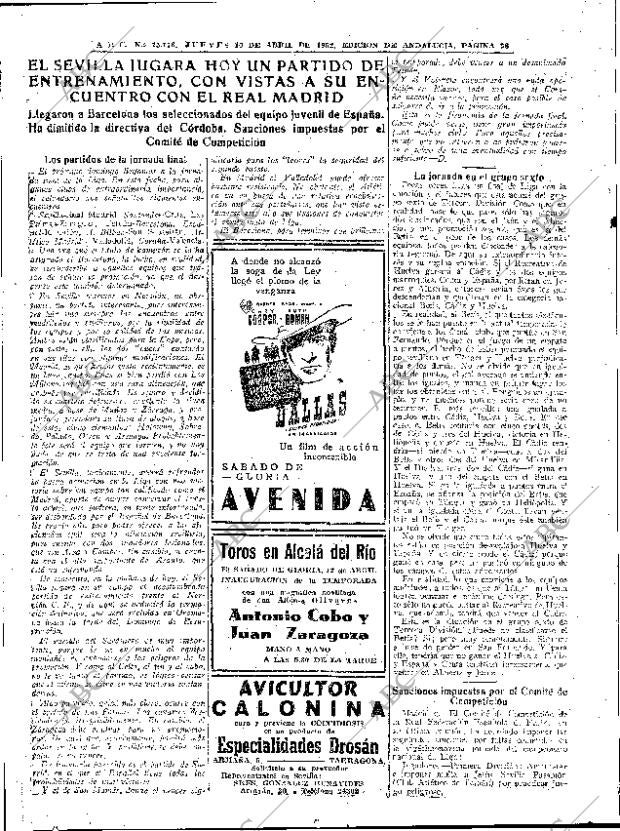 ABC SEVILLA 10-04-1952 página 28