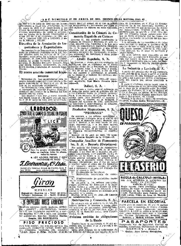 ABC MADRID 13-04-1952 página 42