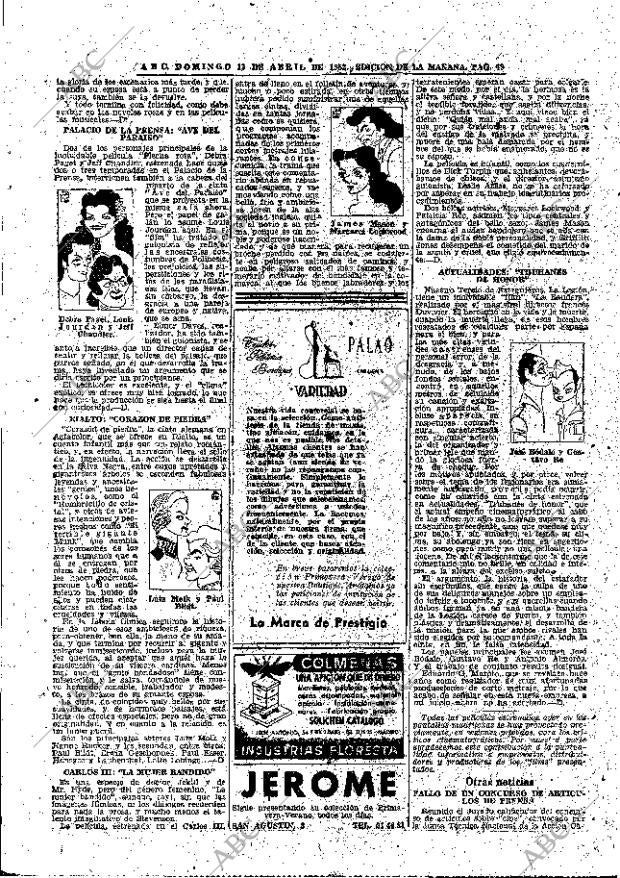 ABC MADRID 13-04-1952 página 49