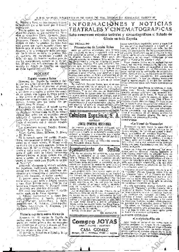 ABC SEVILLA 13-04-1952 página 27