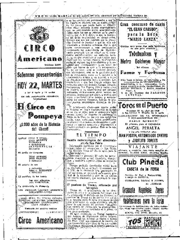 ABC SEVILLA 22-04-1952 página 22