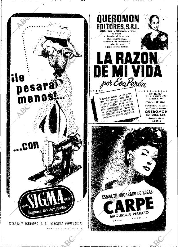 ABC MADRID 25-04-1952 página 6