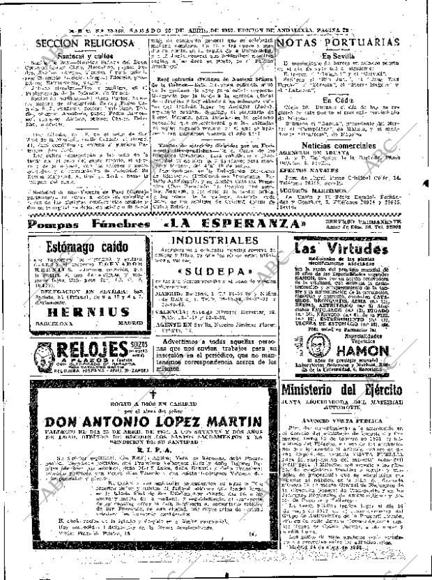 ABC SEVILLA 26-04-1952 página 22