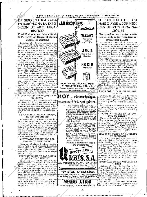 ABC MADRID 27-04-1952 página 38