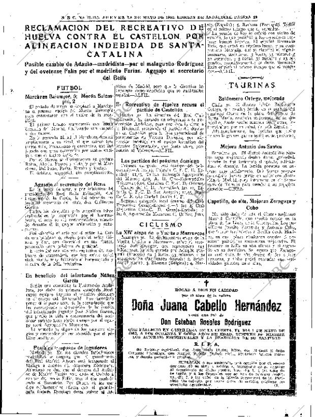ABC SEVILLA 01-05-1952 página 19