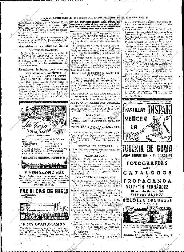ABC MADRID 14-05-1952 página 36