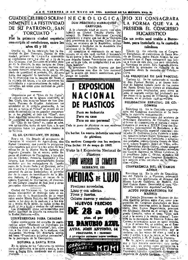 ABC MADRID 16-05-1952 página 18