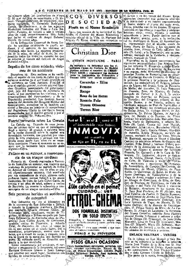 ABC MADRID 16-05-1952 página 22