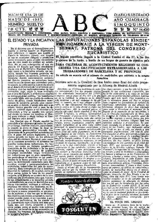 ABC MADRID 23-05-1952 página 23