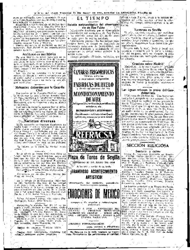 ABC SEVILLA 23-05-1952 página 14