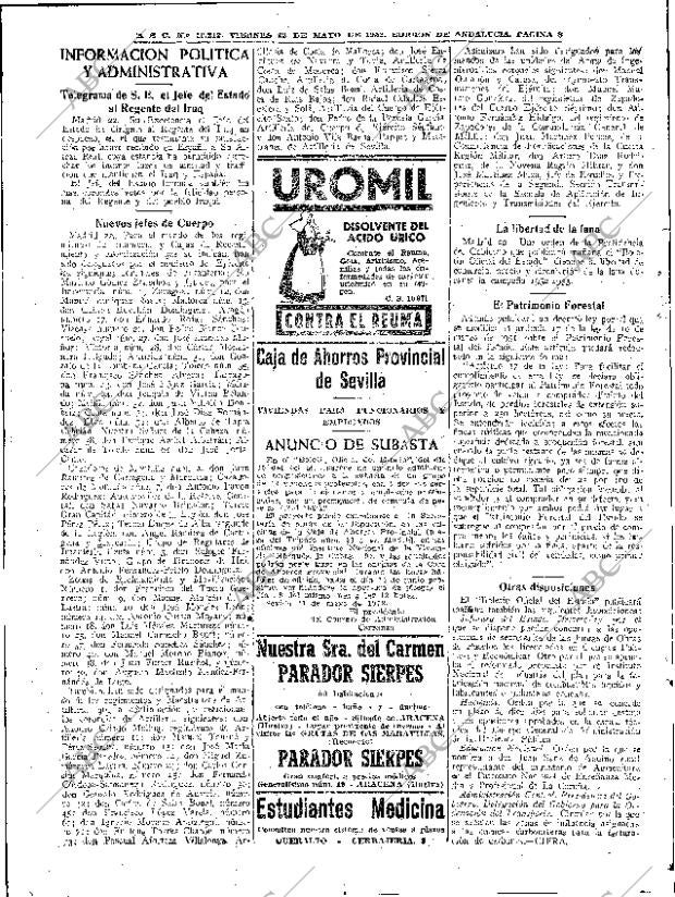 ABC SEVILLA 23-05-1952 página 8