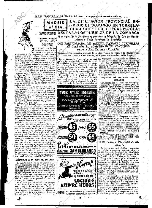 ABC MADRID 27-05-1952 página 29