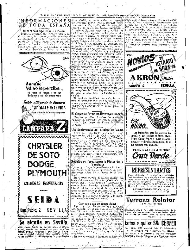 ABC SEVILLA 31-05-1952 página 16