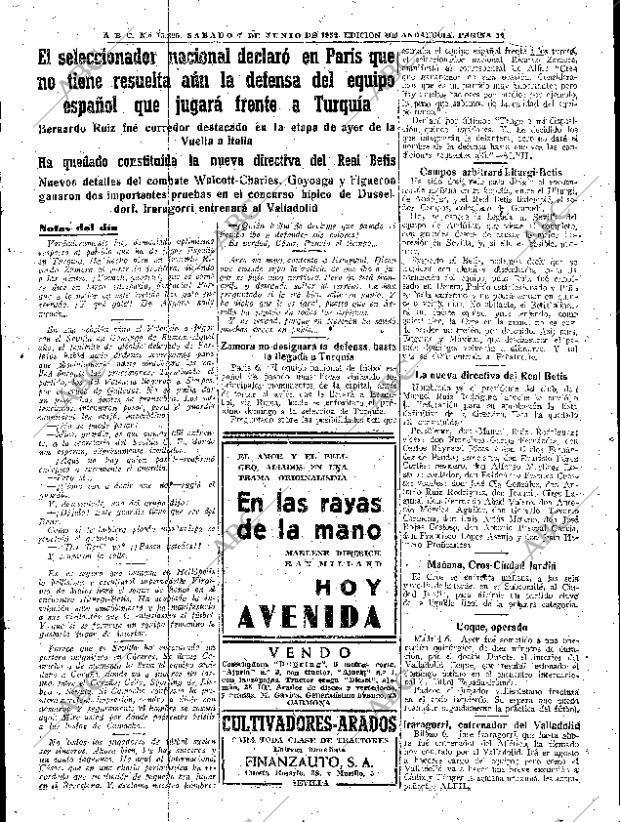 ABC SEVILLA 07-06-1952 página 19