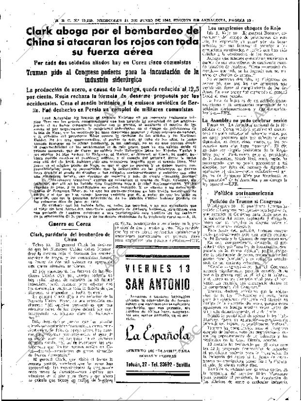 ABC SEVILLA 11-06-1952 página 13