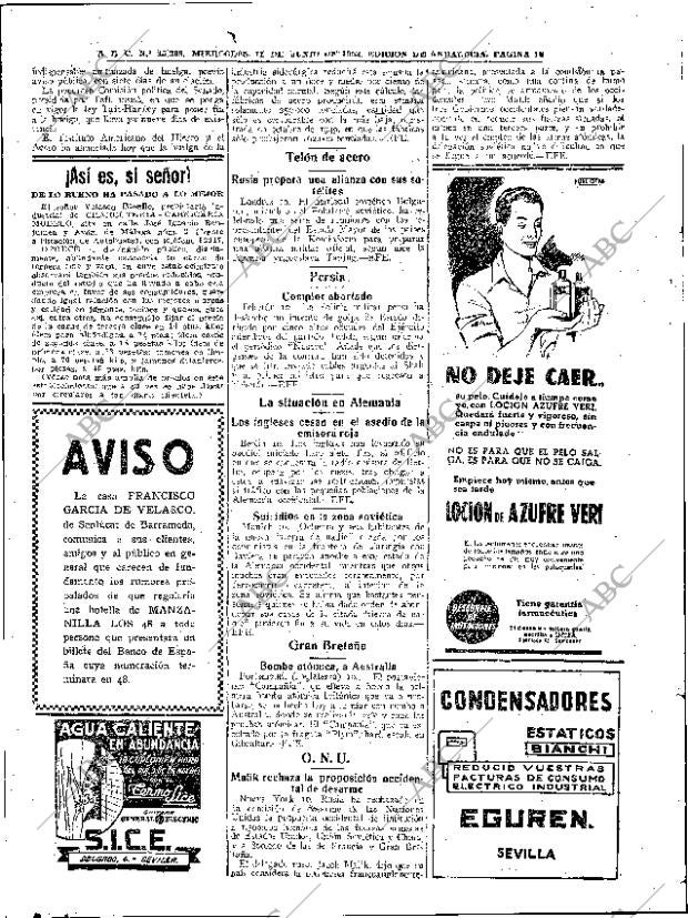 ABC SEVILLA 11-06-1952 página 14