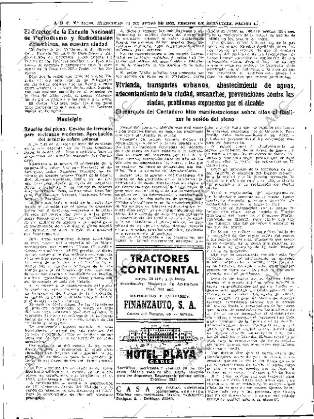 ABC SEVILLA 11-06-1952 página 16