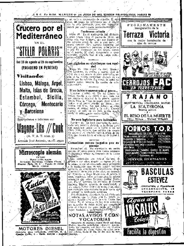 ABC SEVILLA 17-06-1952 página 14