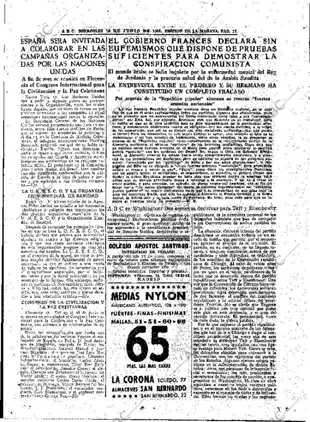 ABC MADRID 18-06-1952 página 17