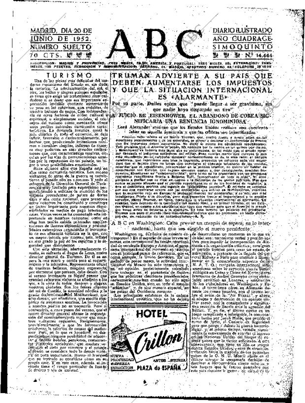 ABC MADRID 20-06-1952 página 15