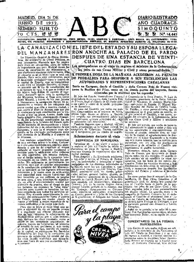 ABC MADRID 21-06-1952 página 15