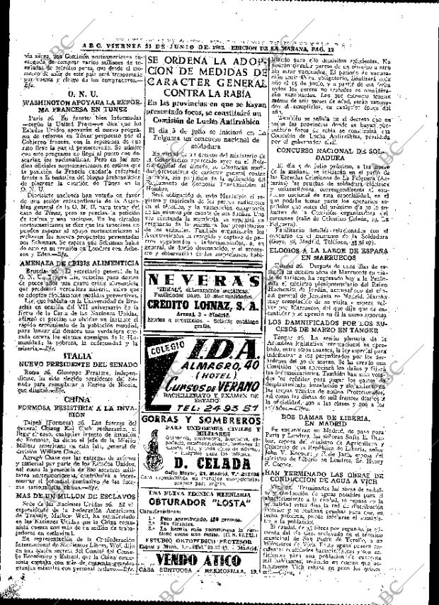 ABC MADRID 27-06-1952 página 12