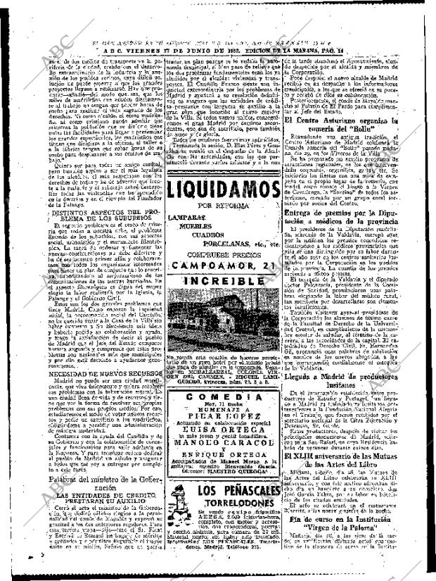 ABC MADRID 27-06-1952 página 14