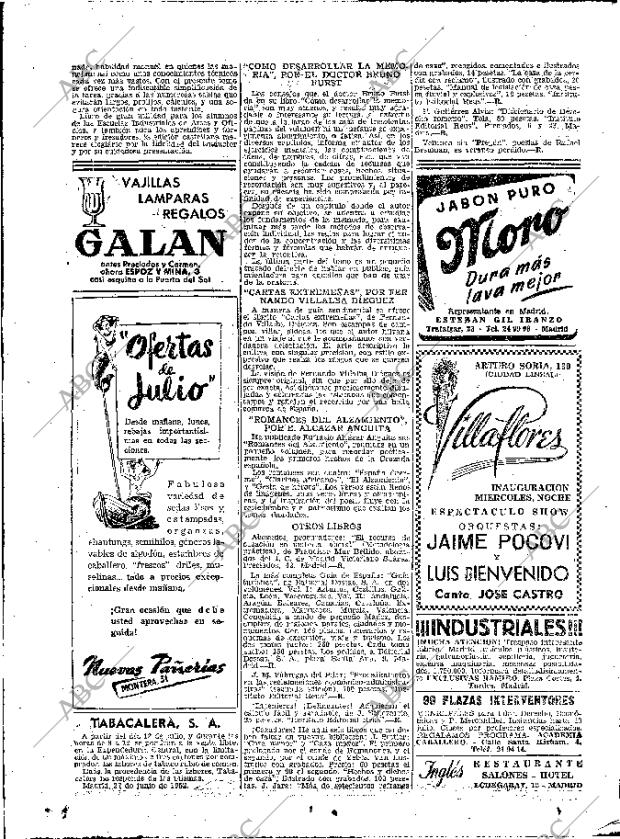 ABC MADRID 29-06-1952 página 22