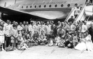 Protagonistas - Jugadores - Familiares - los Componentes del Madrid en Barajas,...