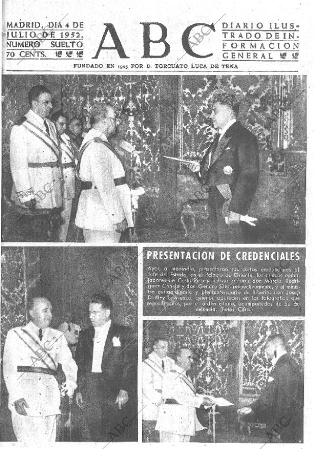ABC MADRID 04-07-1952 página 1
