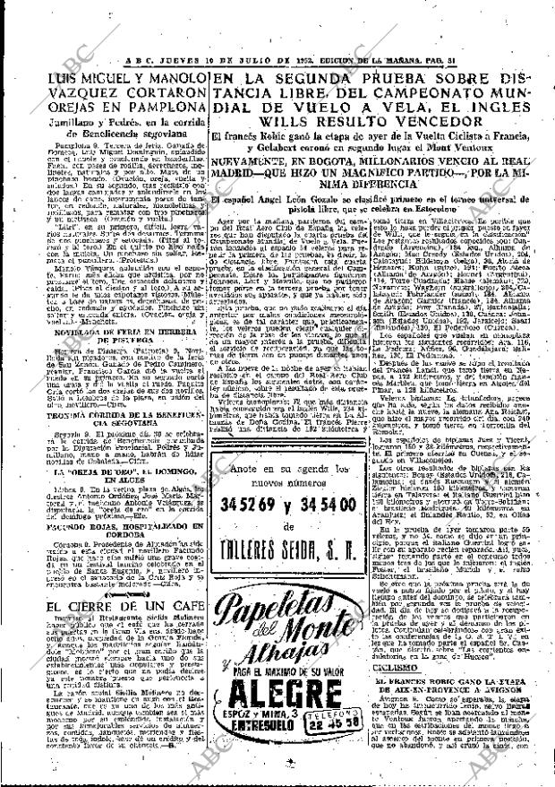 ABC MADRID 10-07-1952 página 31