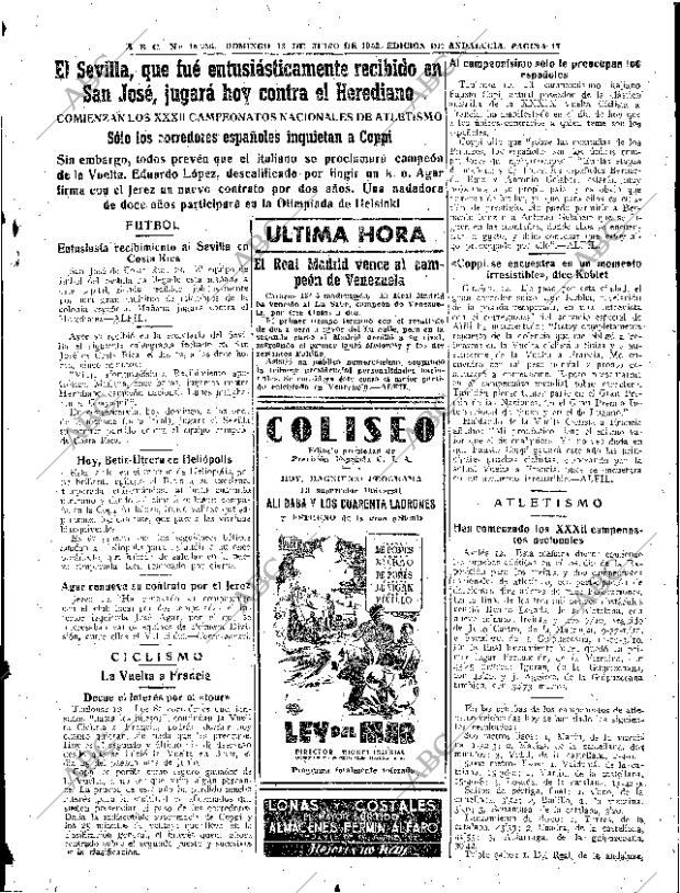 ABC SEVILLA 13-07-1952 página 17