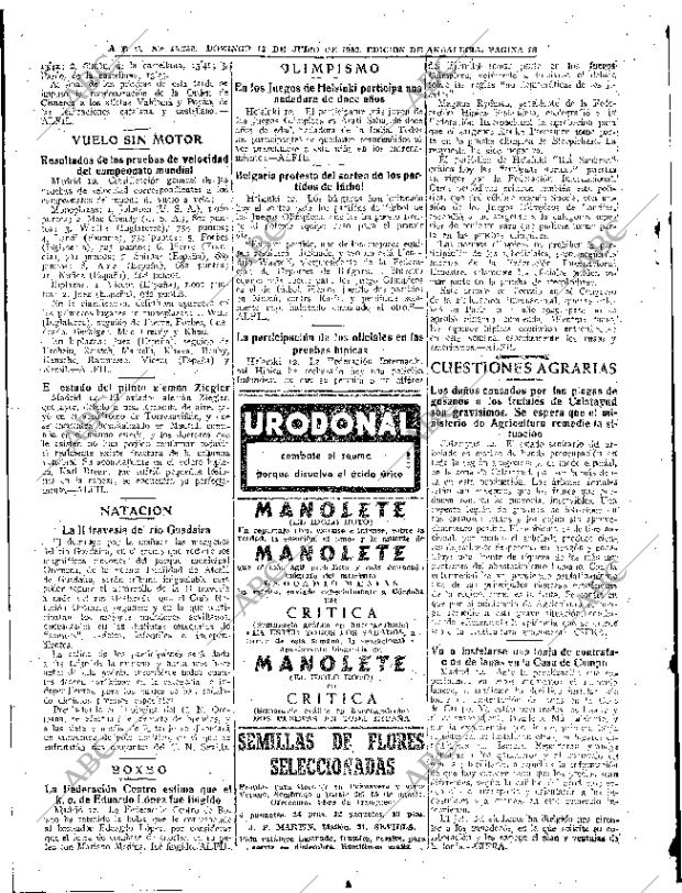 ABC SEVILLA 13-07-1952 página 18