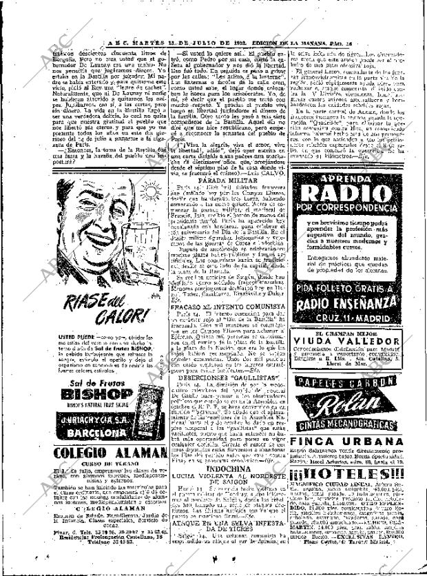 ABC MADRID 15-07-1952 página 16