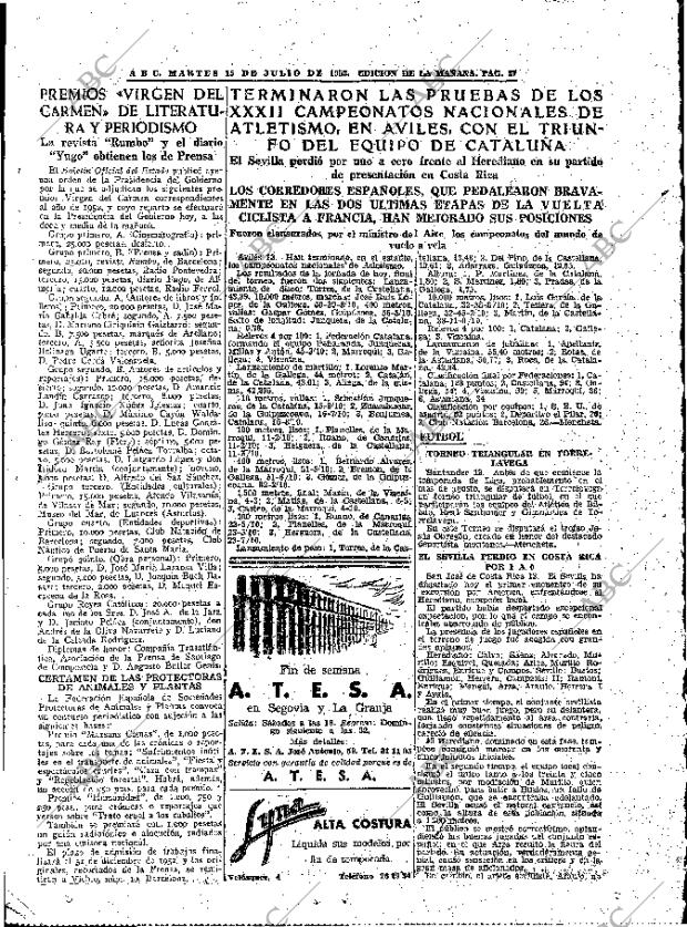 ABC MADRID 15-07-1952 página 27