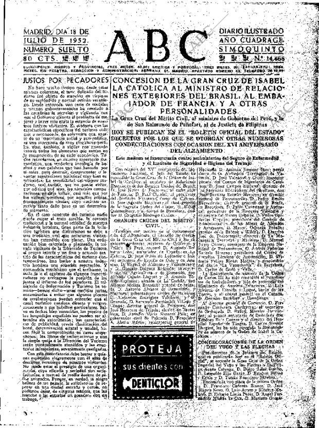 ABC MADRID 18-07-1952 página 15