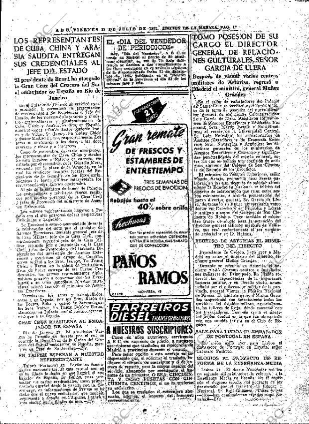 ABC MADRID 18-07-1952 página 17