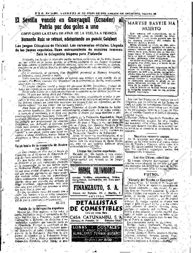 ABC SEVILLA 18-07-1952 página 25