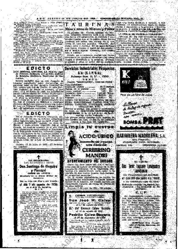 ABC MADRID 31-07-1952 página 23