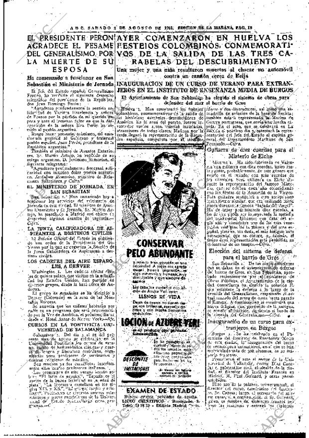 ABC MADRID 02-08-1952 página 15