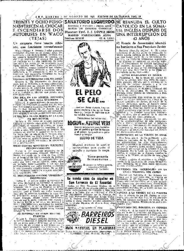 ABC MADRID 05-08-1952 página 18