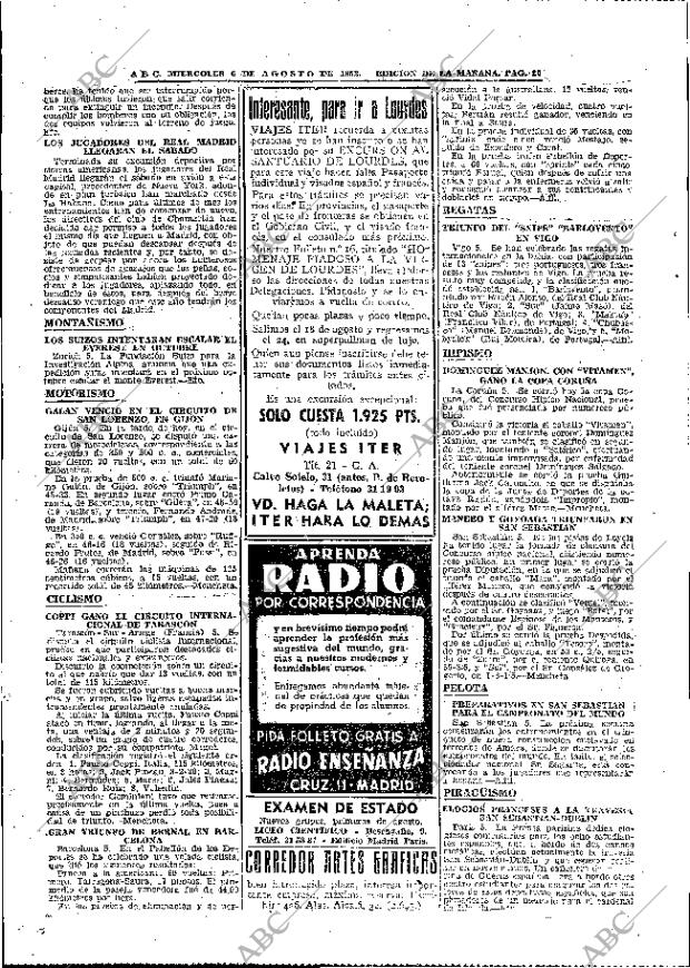 ABC MADRID 06-08-1952 página 20